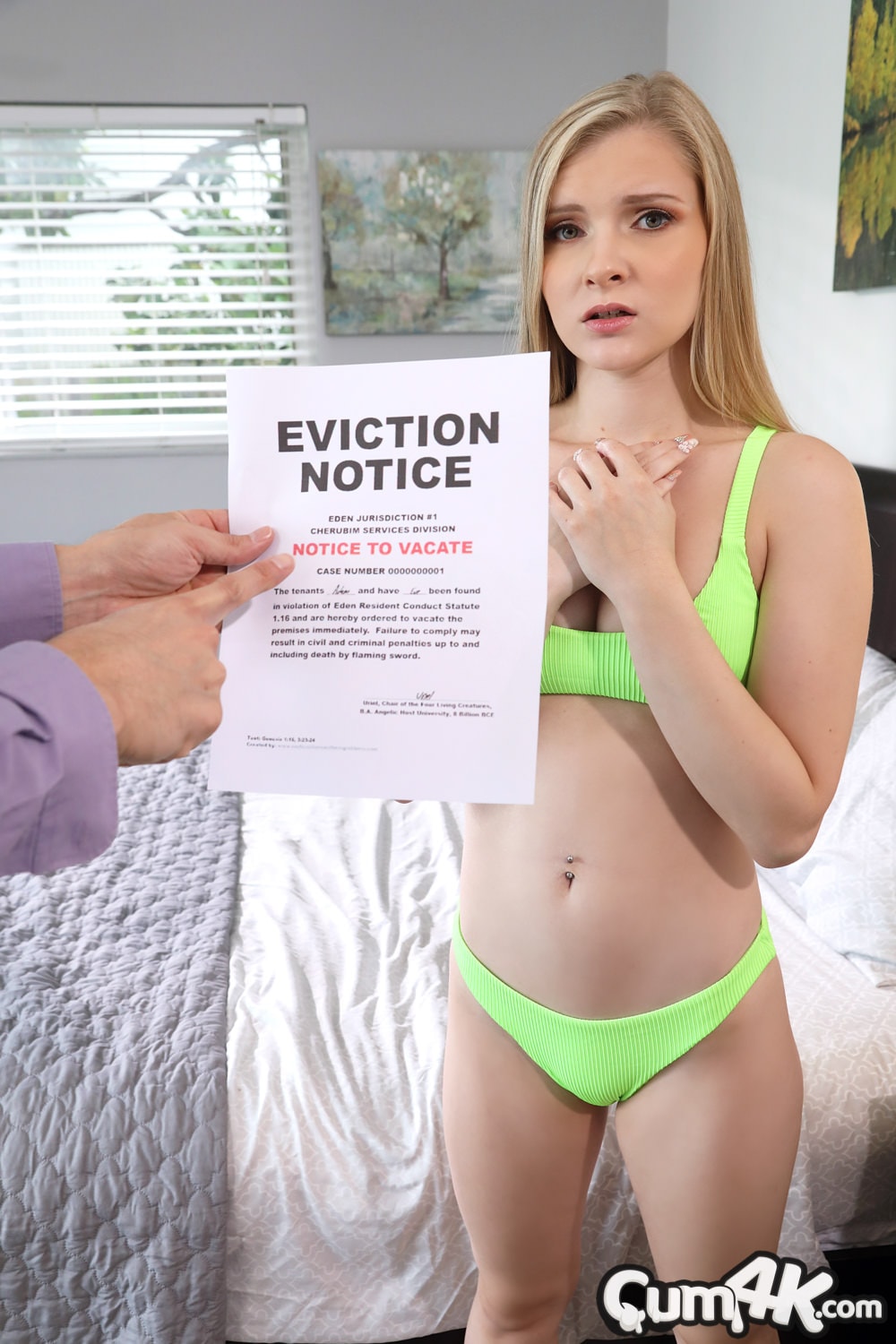 Cum 4k 'Avoiding Eviction' starring Harlow West (Photo 9)